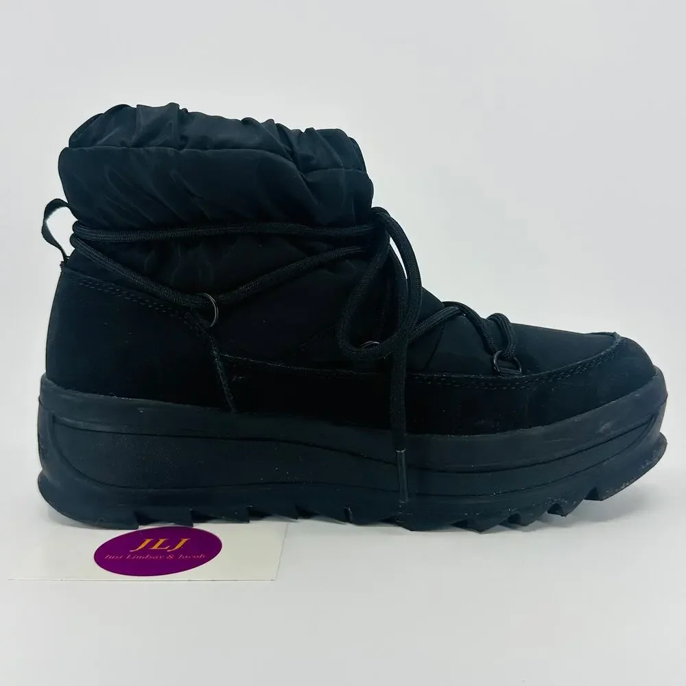 Pajar Women's Taya Low Black Lace Up Waterproof Winter Boots Size 7 US/ 38 EU